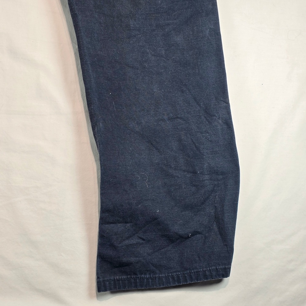 Wrangler Riggs Workwear Mens Navy Blue Ripstop Cargo Pants 35x32 103W060NY - Picture 15 of 16